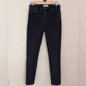 Reformation Black High-Rise Skinny Jeans